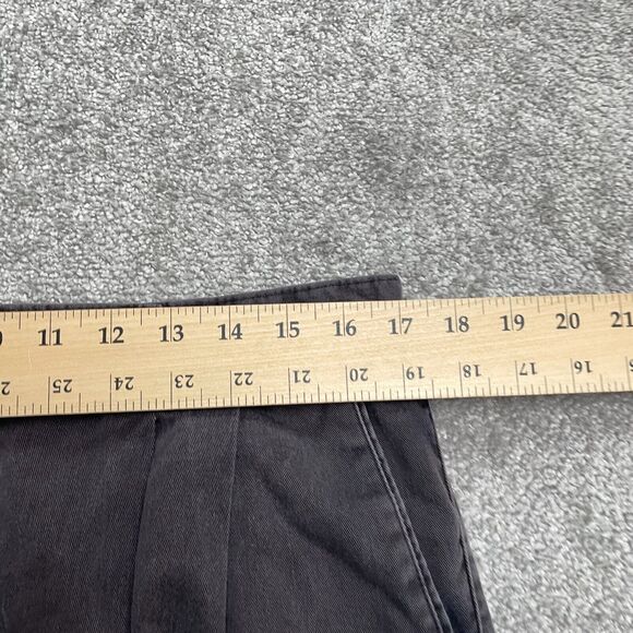 Dockers Vintage Khaki Pants Mens 36x30 Black Pleated Front Straight Cotton Work - Picture 9 of 15